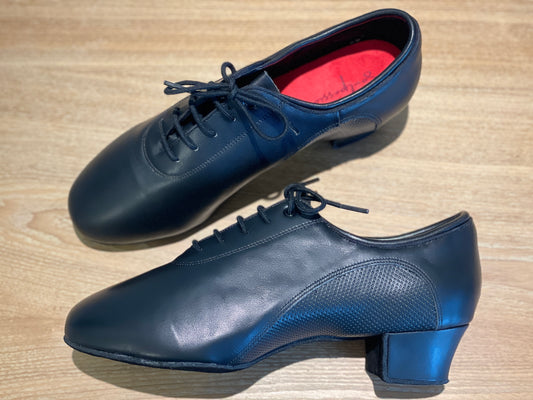Style 401A - Valentin - Black Calfskin Leather 3.5cm/5cm Heels