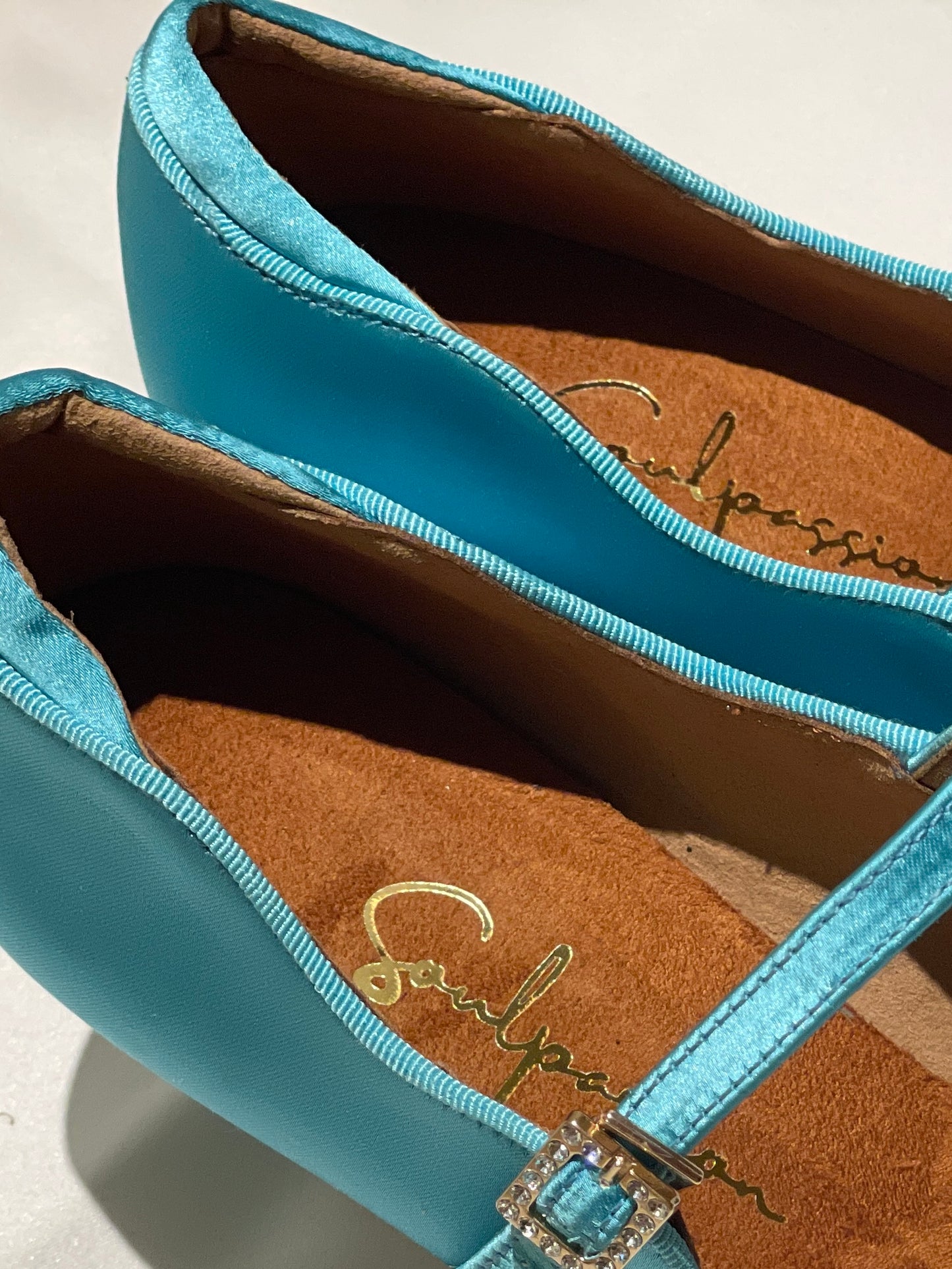 Style 211 - Luxurious Collections - Aqua Blue Italian Satin - 6cm Heel