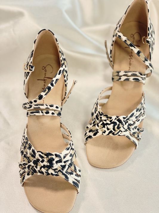 Style 111- Leopard Satin Braid 5.5cm/6.5cm/7.5cm/8cm/8.5cm