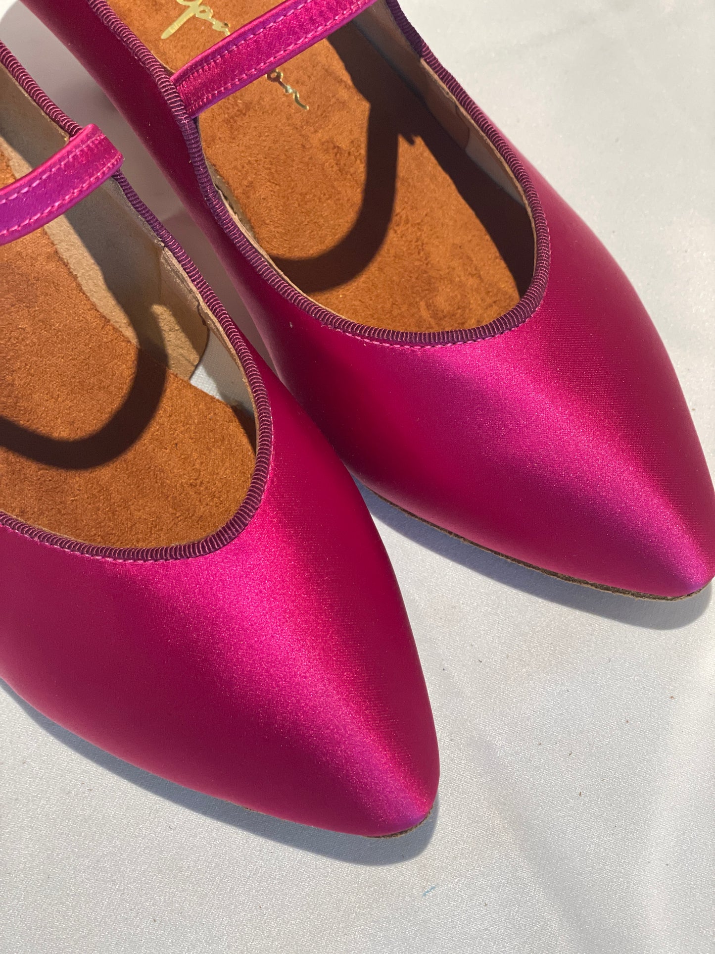 Style 210 - Luxurious Collections - Rose Violet Italian Satin - 6cm Heel