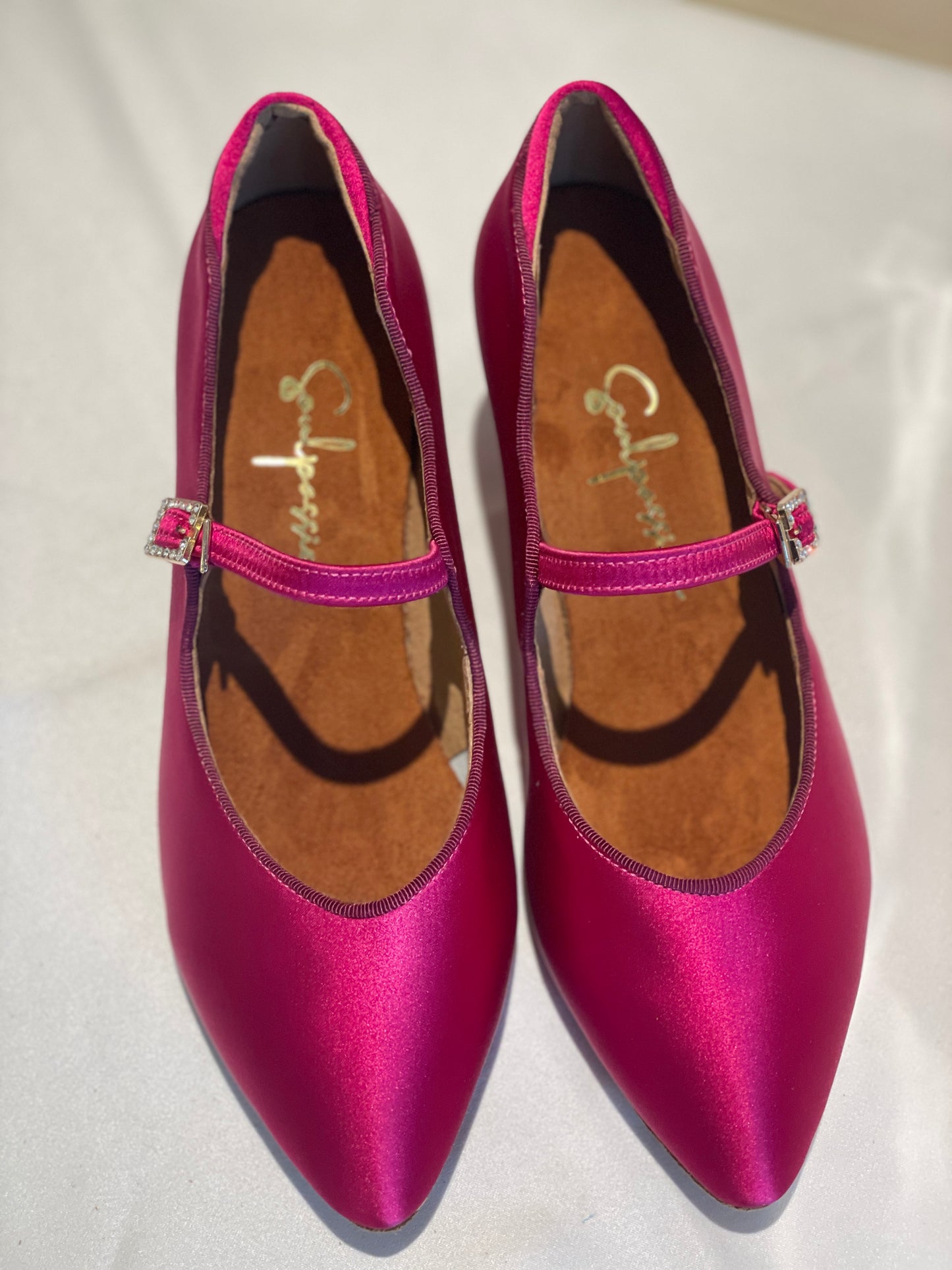 Style 210 - Luxurious Collections - Rose Violet Italian Satin - 6cm Heel
