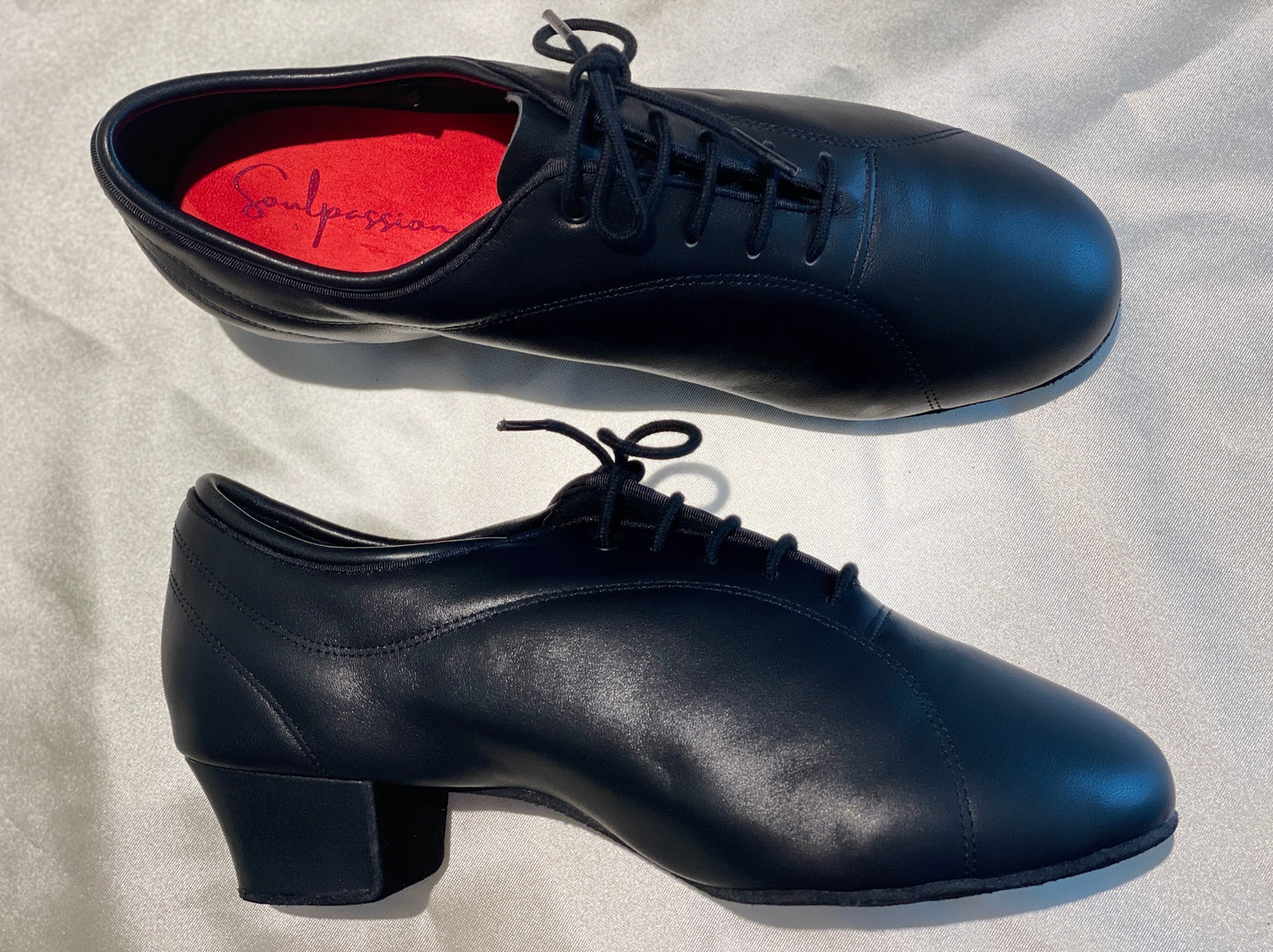 Style 403A - Ilya - Black Calfskin Leather 3.5cm/5cm Heels