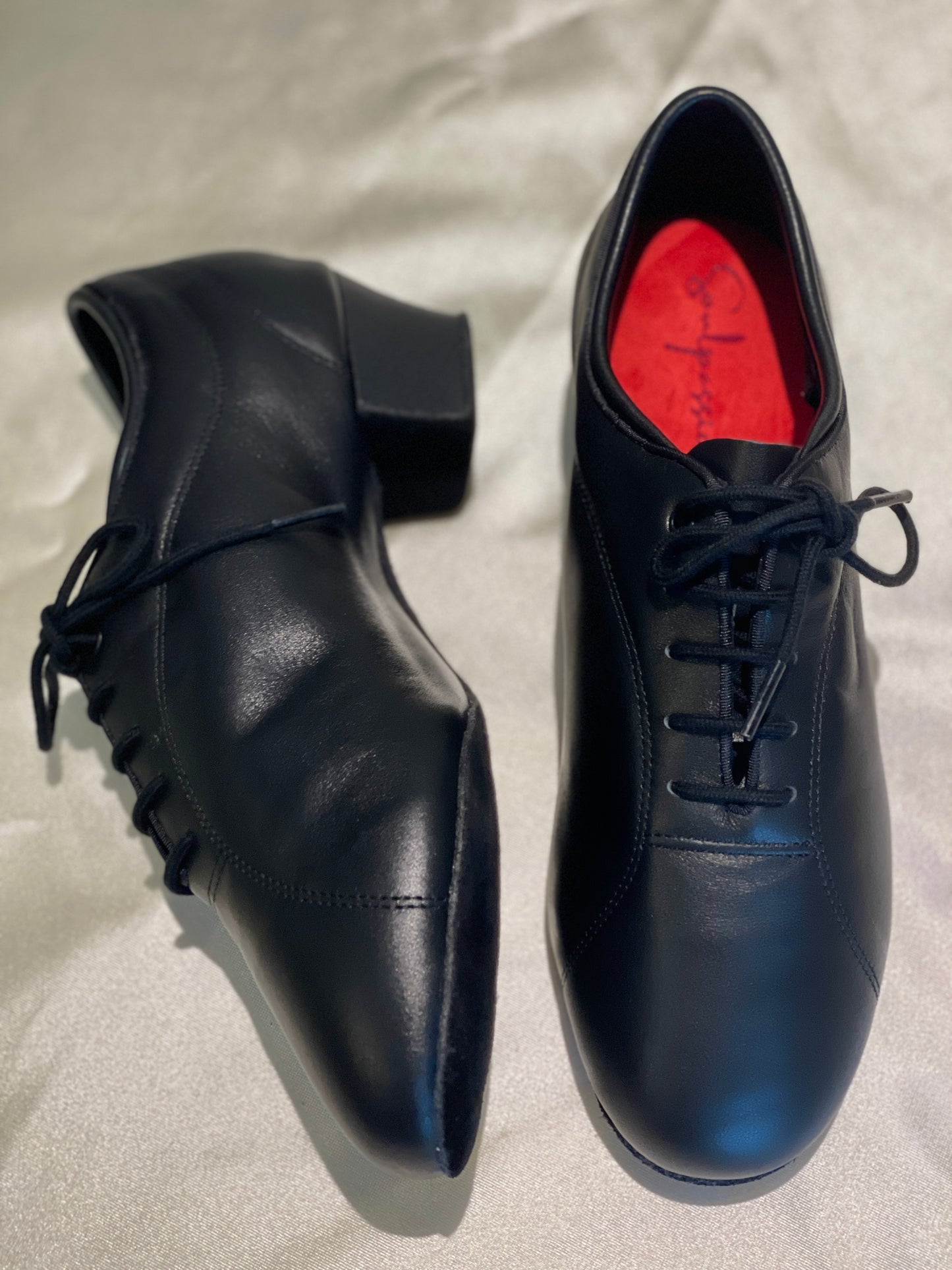 Style 403A - Ilya - Black Calfskin Leather 3.5cm/5cm Heels