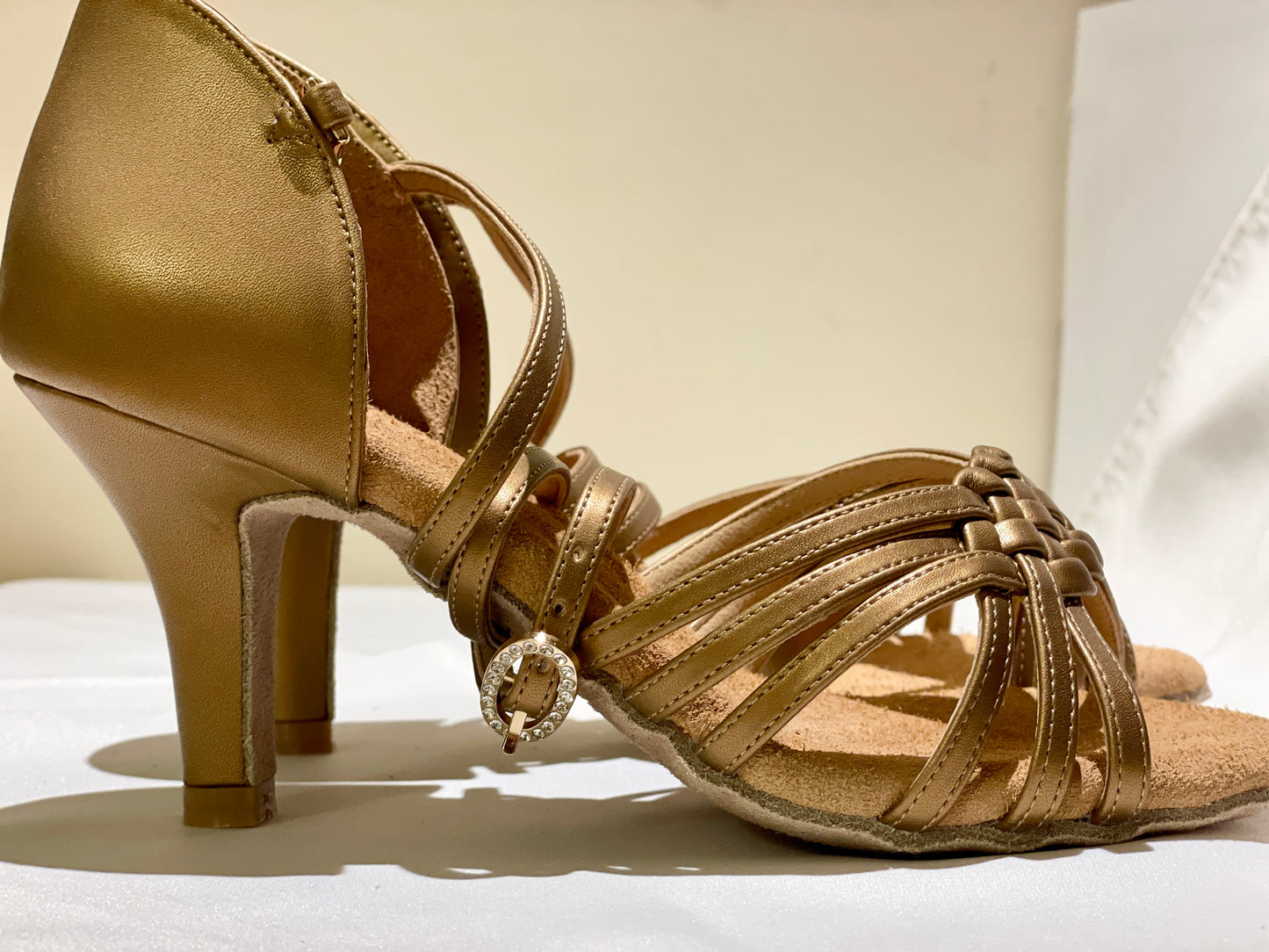 Style 107 - Dark Tan Leather 7.5cm Straight